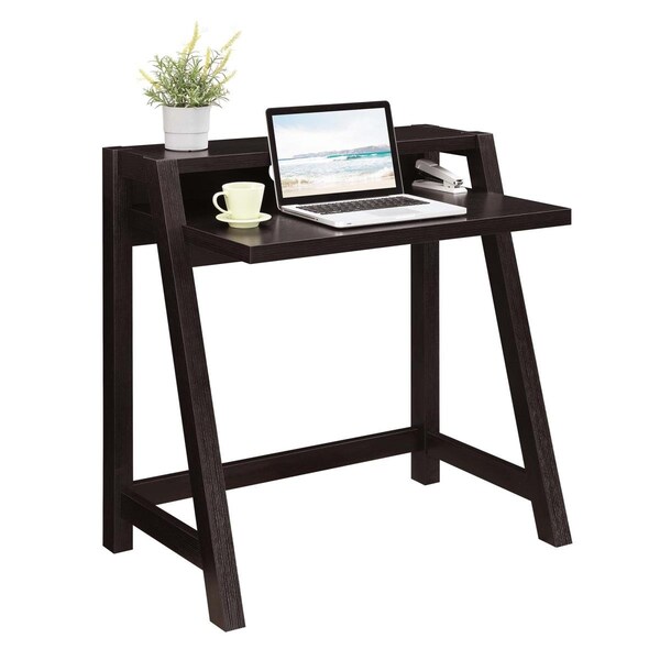 Convenience Concepts Newport Lilly 2 Tier Desk, Espresso - HI2821941