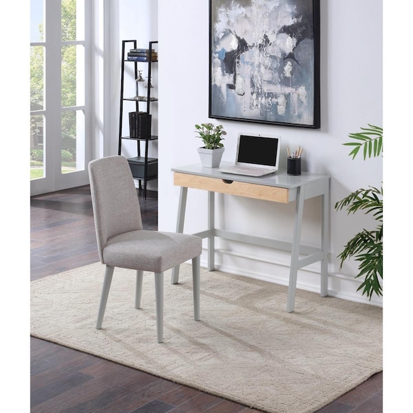 Kd Muebles De Comedor Hilton Desk, Gray & Natural - KD3005094