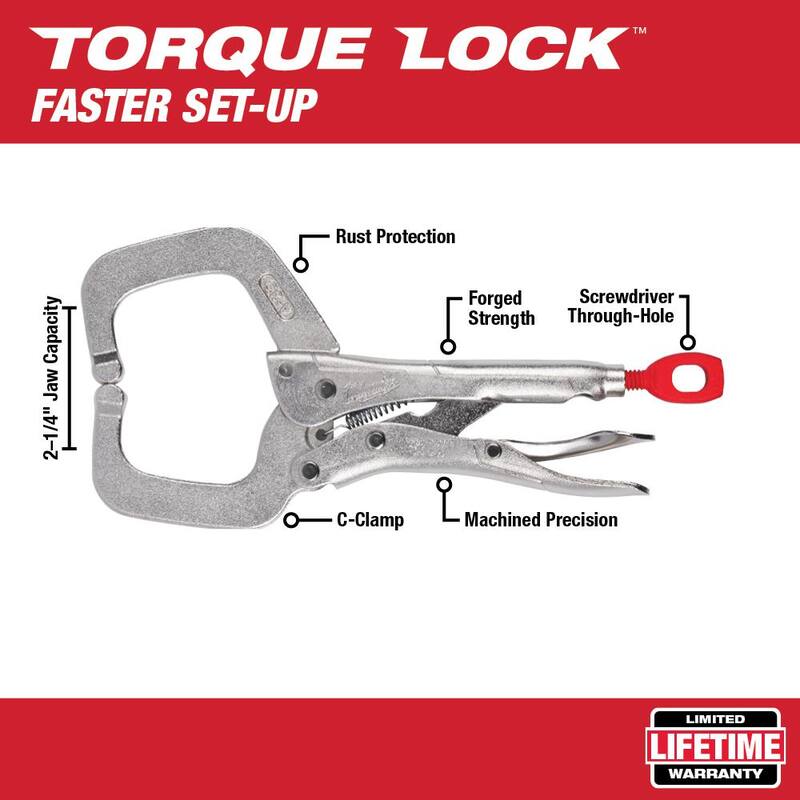 Juego de Pinzas Bloqueables Milwaukee Torque Lock (10 piezas) - 48-22-3690