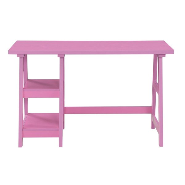 Convenience Concepts Designs2Go Trestle Desk - Pink - HI2539802