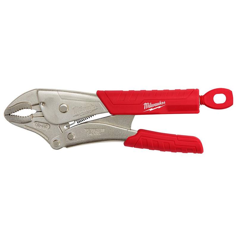 Milwaukee 10 pulgadas Torque Lock Llaves de Bloqueo de Mandíbula Curva con Agarre Duradero - 48-22-3410