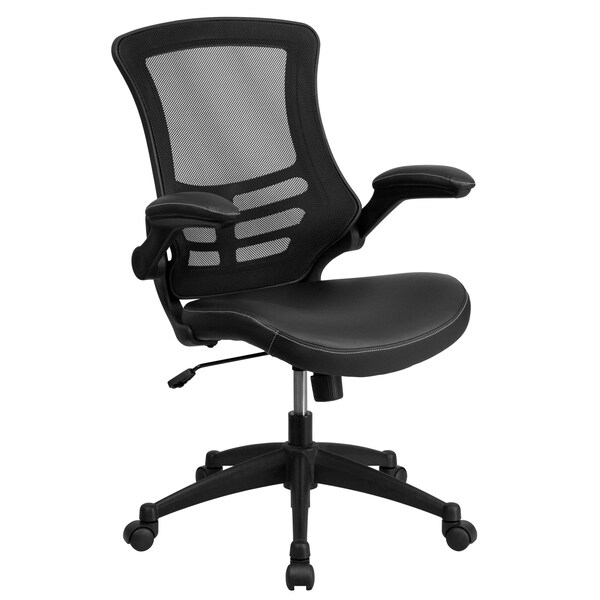 Flash Furniture Black Desk, Chair, Cabinet Set - BLN-CLIFAPX5L-BK-GG