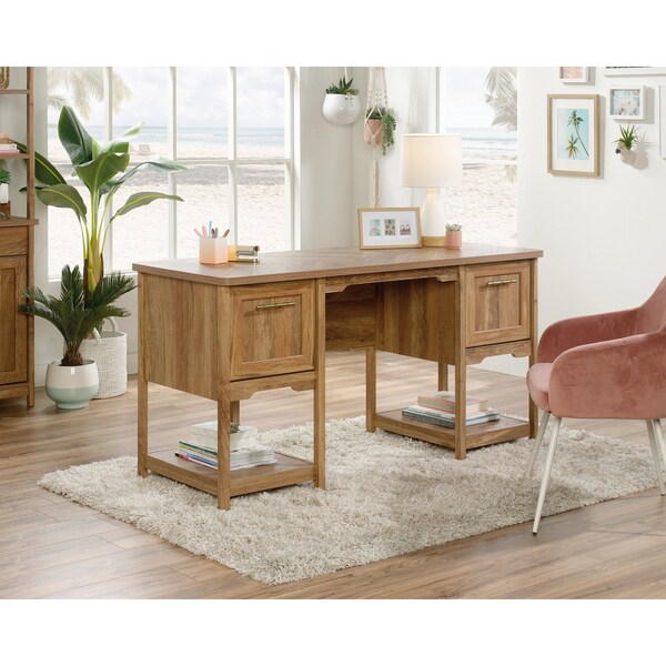 Sauder 23.46 in D X 30 in H, 58.62 in W X Engineered wood - 424456