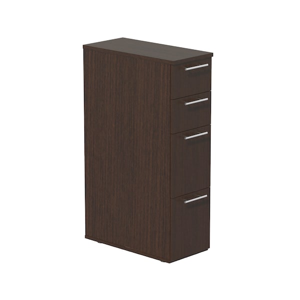 Safco Pedestal Desk Skinny Pedestal, Tall, 23 in D X 38-1/2 in H, 10.8 in W X Medium Density Fiberboard - ABSPTLDC