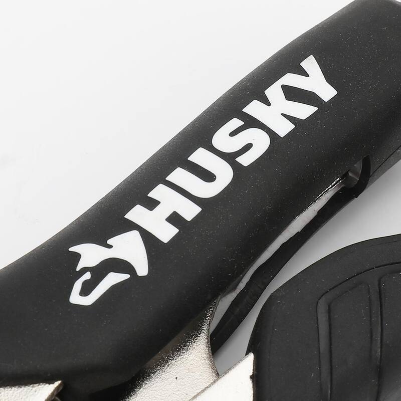 Pinzas de bloqueo de mandíbula curva de 7 pulgadas Husky con agarre de goma - 90143