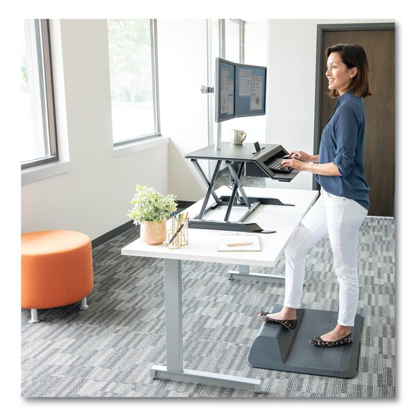 Fellowes Desks, 28.38 in D X 7.62" H, 34.38" W X Black - 8215001