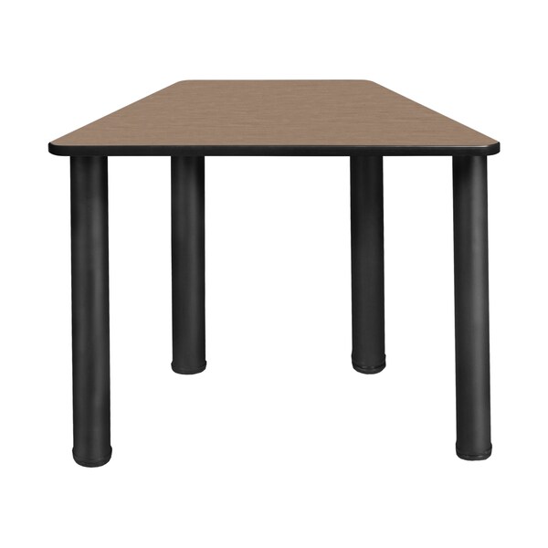 Regency Learning School Desk, 36 in W X Wood, Metal, Noble Oak / Black - TSD36231918NOBPBK