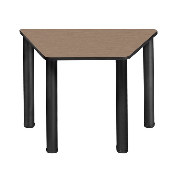 Regency Learning School Desk, 36 in W X Wood, Metal, Noble Oak / Black - TSD36231918NOBPBK