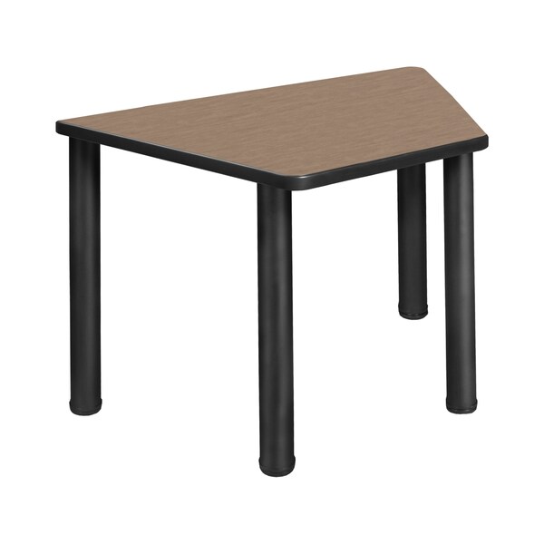 Regency Learning School Desk, 36 in W X Wood, Metal, Noble Oak / Black - TSD36231918NOBPBK