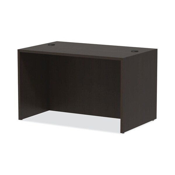 Alera Straight Front Desk Desk Shell, 47.25x29.5", Espresso, 29-1/2" D X 29-1/2" H, 47-1/4" W X Espresso - VA214830ES