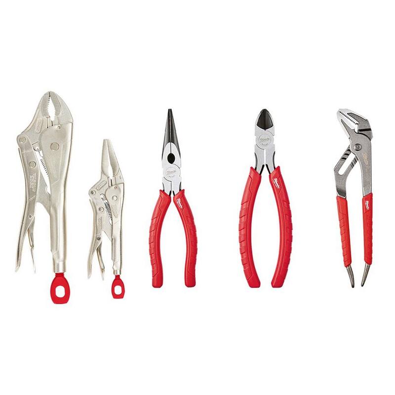 Set de alicates con bloqueo de torsión Milwaukee con kit de alicates (5 piezas) - 48-22-3602-48-22-6331