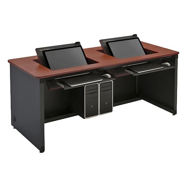 Versadesk Computer Desk, 24 in D X 29 in H, 60 in W X - RSD6024-BC