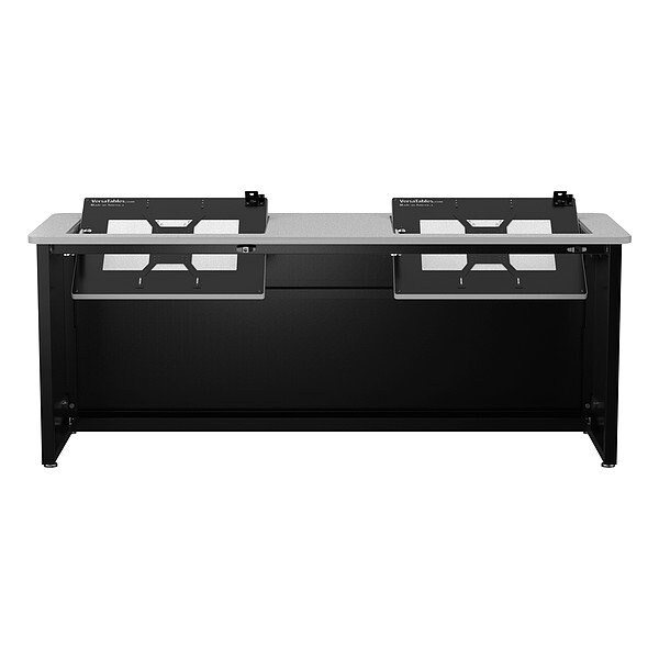 Versadesk Computer Desk, 24 in D X 29 in H, 72 in W X - RSD7224-BG