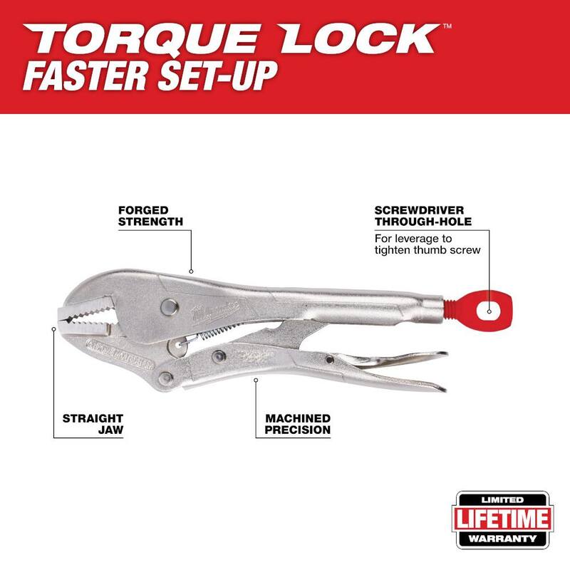 Llave de torsión recta para sujetar con bloqueo de torque de 7 pulgadas de Milwaukee - 48-22-3507