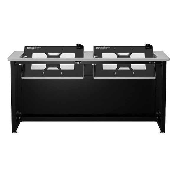 Versadesk Computer Desk, 24 in D X 29 in H, 60 in W X - RSD6024-BG