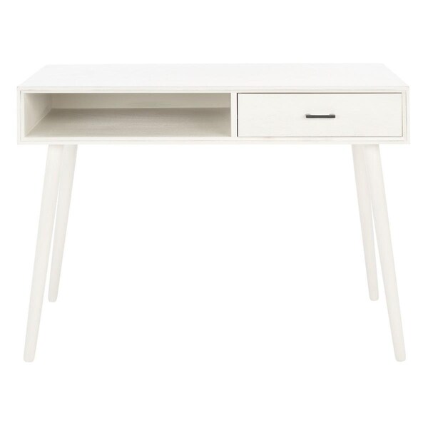 Safavieh Remy 1 Drawer Writing Desk, Distressed White - DSK5700A