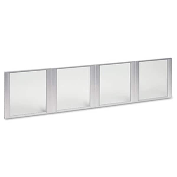 Alera Technologies Glass Door Set With Silver Frame For 72" Wide Hutch- 4 Doors/Set - VA30-1730
