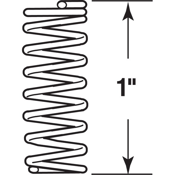 Prime-Line Compression Spring, 0.028 in. Diameter, 3/16 in. x 1 in. (6-pack) - SP 9715