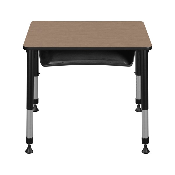Regency Adjustable Height Classroom School Desk W/ Book Storage, 26 in W X Metal, Plastic, Laminate - RSDBX18526NO