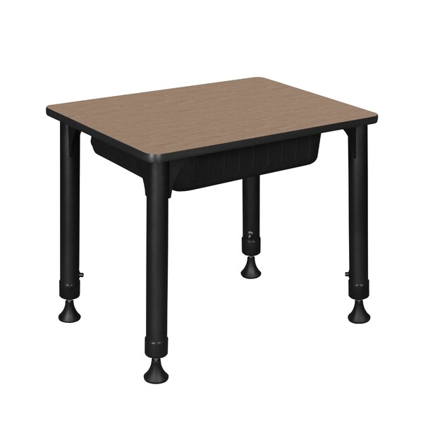 Regency Adjustable Height Classroom School Desk W/ Book Storage, 26 in W X Metal, Plastic, Laminate - RSDBX18526NO