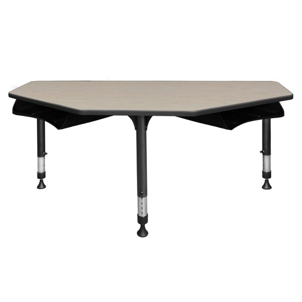 Regency Classroom Desk Desks > School Desks > I-Promise Desks, 24 D X 23-34 H, 60 W X Wood|Metal, Maple - IP2SD2BX6024PL