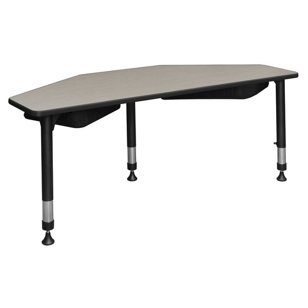 Regency Classroom Desk Desks > School Desks > I-Promise Desks, 24 D X 23-34 H, 60 W X Wood|Metal, Maple - IP2SD2BX6024PL