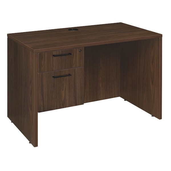 Regency Legacy 42 x 24'' Executive Desk with Single Pedestal Drawer Unit, Neo Walnut - LSP4224NW