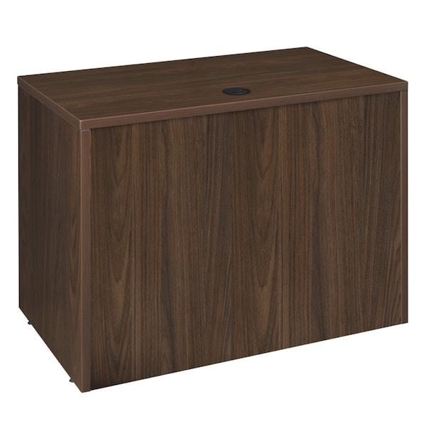 Regency Legacy 42 x 24'' Executive Desk with Single Pedestal Drawer Unit, Neo Walnut - LSP4224NW