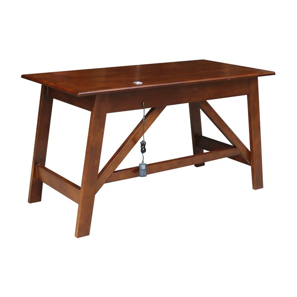 International Concepts Serendipity Desk with 2 Drawers, Espresso - OF581-69