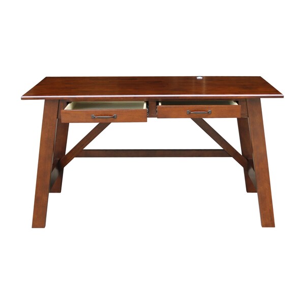 International Concepts Serendipity Desk with 2 Drawers, Espresso - OF581-69