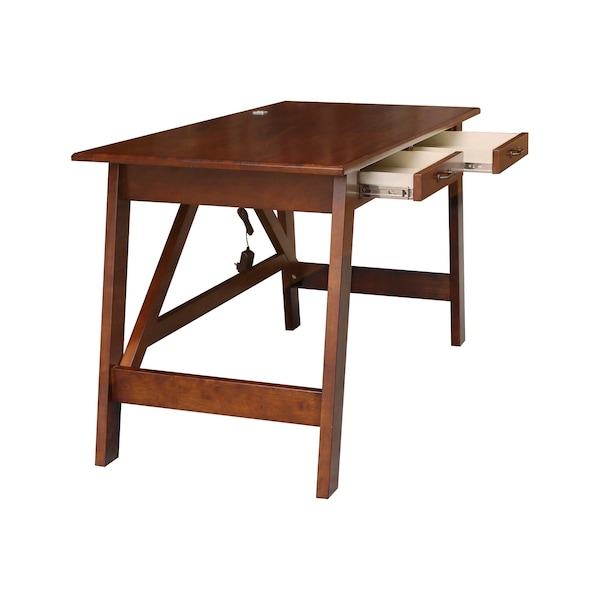 International Concepts Serendipity Desk with 2 Drawers, Espresso - OF581-69