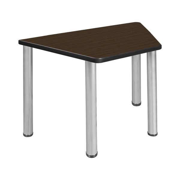 Regency Learning School Desk, 36 in W X Wood, Metal, Neo Walnut / Chrome - TSD36231918NWBPCM