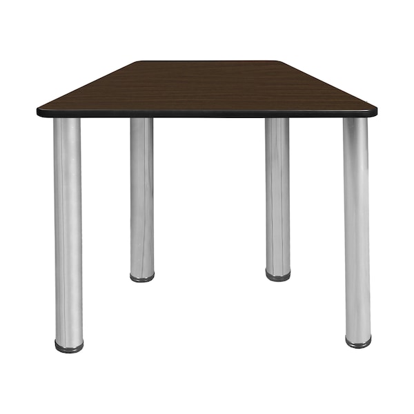 Regency Learning School Desk, 36 in W X Wood, Metal, Neo Walnut / Chrome - TSD36231918NWBPCM