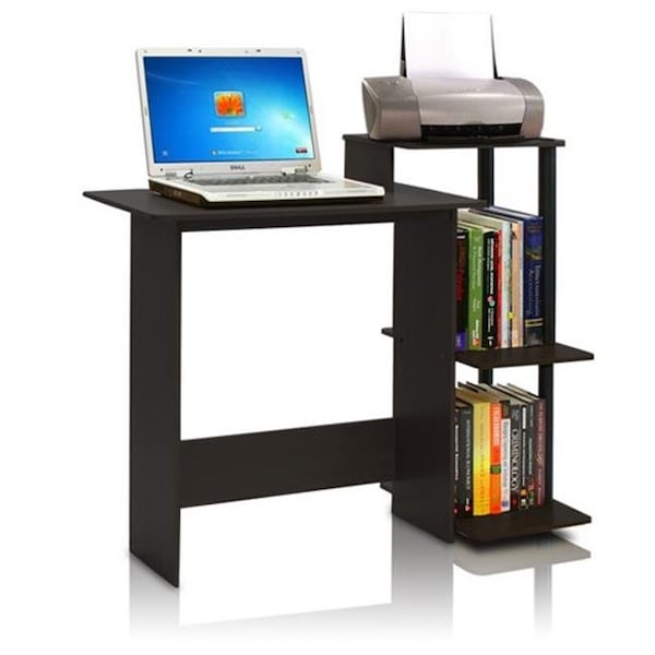 Furinno Furinno Efficient Home Laptop Notebook Computer Desk; Espresso & Black - 33.6 x 39.6 x 15.6 in. - 11192EX/BK