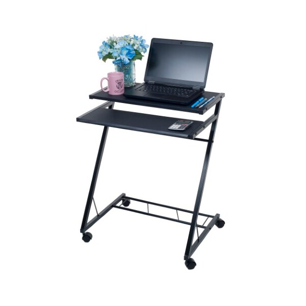 Hastings Home Hastings Home Mobile Standing Computer Desk, Black - 102519WFV