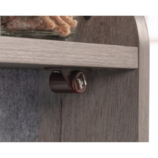 Sauder Wall Mount Desk, 5 in D X 18.5 in H, 24.8 in W X Engineered wood, Metal - 431224