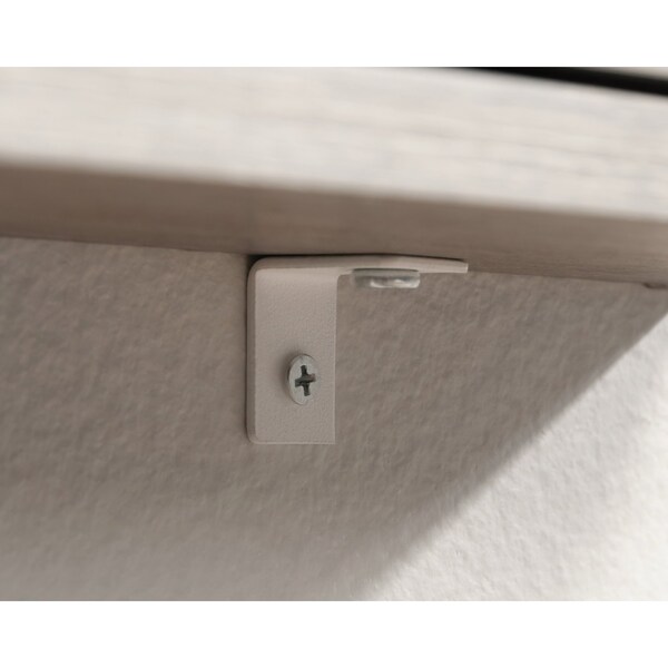 Sauder Wall Mount Desk, 5 in D X 18.5 in H, 24.8 in W X Engineered wood, Metal - 431224