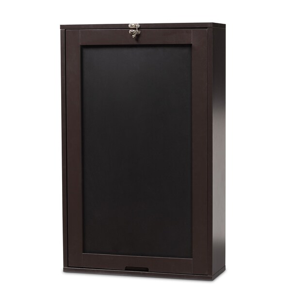 Baxton Studio 60.4 H, 36 W X mdf with nc paint, Dark Brown - 209-12394