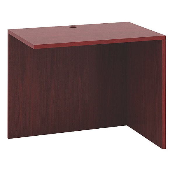 Boss Desk Return Reversible Return, 42" x 20", Mahogany, 20 in D X 29-1/2 in H, 42 in W X Wood - N191-M