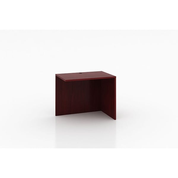Boss Desk Return Reversible Return, 42" x 20", Mahogany, 20 in D X 29-1/2 in H, 42 in W X Wood - N191-M