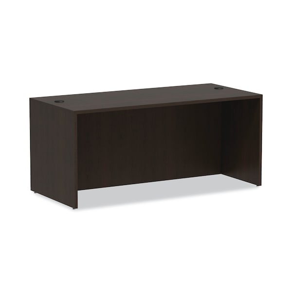 Alera Straight Front Desk Desk Shell, 65x29.5", Espresso, 29-1/2" D X 29-1/2" H, 65" W X Espresso - VA216630ES