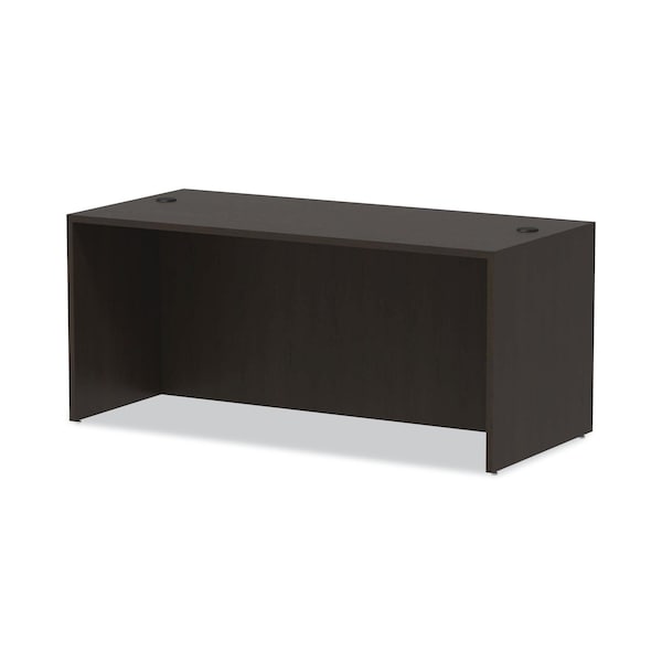 Alera Straight Front Desk Desk Shell, 65x29.5", Espresso, 29-1/2" D X 29-1/2" H, 65" W X Espresso - VA216630ES