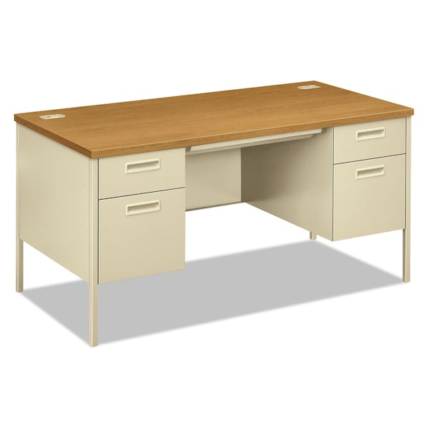 Hon Pedestal Desk Metro Classic Double Pedestal Desk, 30 in D X 29-1/2 in H, 60" W X - HP3262.C.L