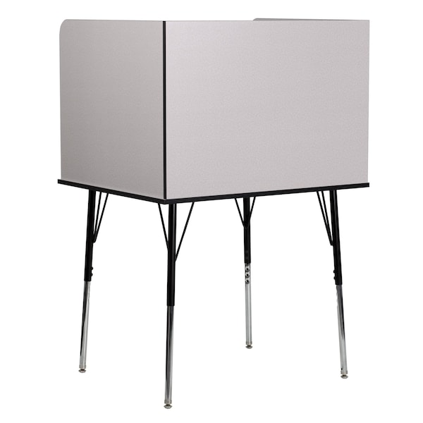 Flash Furniture 53.5 H, 35.75 W X Laminate, Melamine, Steel, Nebula Grey - MT-M6221-SGLSC-GREY-GG