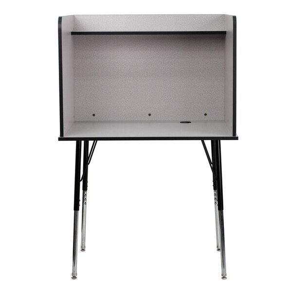 Flash Furniture 53.5 H, 35.75 W X Laminate, Melamine, Steel, Nebula Grey - MT-M6221-SGLSC-GREY-GG