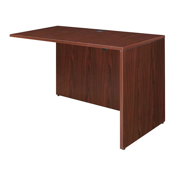 Lorell Desk Shell Return Shell, 23.6" D X 29-1/2" H, 35.6" W X 3mm PVC (Edge), Mahogany - LLR69389