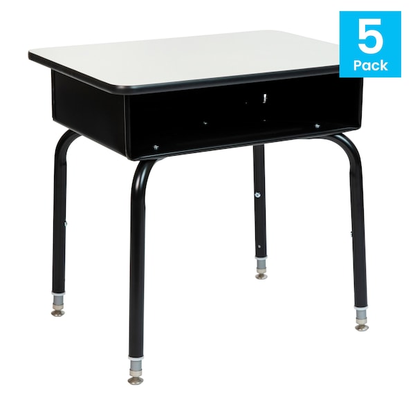 Flash Furniture 31.25 H, 24 W X Laminate, Steel, Gray - 5-FD-DESK-GY-GG