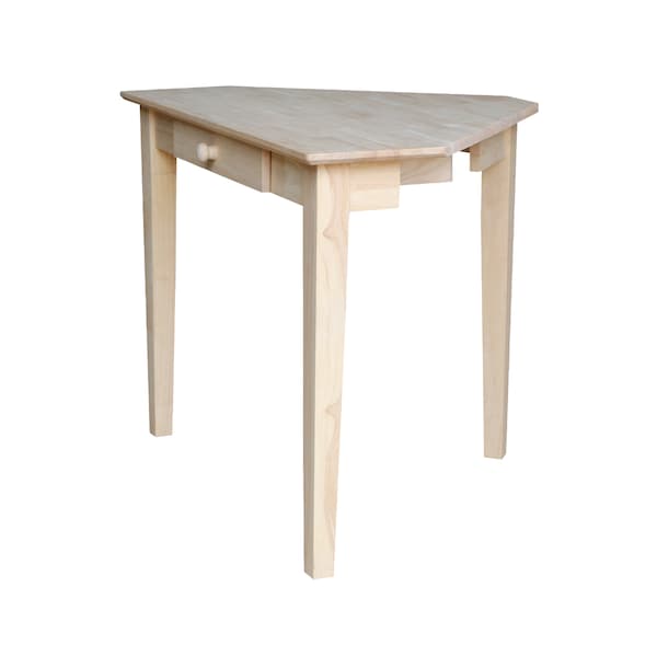 International Concepts Corner Computer Desk 28 in D X 30 in H, 40 in W X Wood, Unfinished - OF-48
