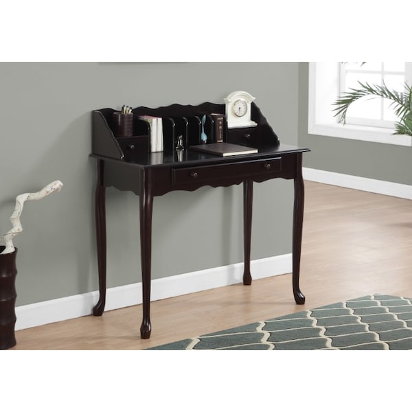 Monarch Specialties Computer Desk, Home Office, Laptop, Storage Drawers, 36"L, Work, Wood, Brown, Traditional - I 3100