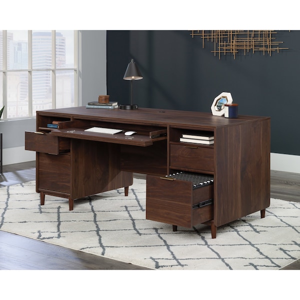 Sauder 30 in D X 30 in H, 65.98 in W X Solid wood, Engineered wood - 430761
